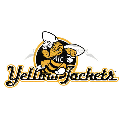 Customs AIC Yellow Jackets 2009-Pres Alternate Logo Iron-on Transfers (Wall Stickers) N3689